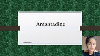 Amantadine  Indications Contraindications Caution And Side Effects  Physiotherapy India [upl. by Clyde]