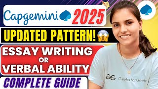 Capgemini Written Exam Updated Pattern  Essay Writing OR Verbal Ability Capgemini Preparation 2025 [upl. by Botzow768]