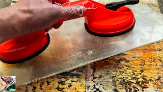 Unveiling the Secret to Acrylic Art Corroding Plexiglass with Suction Cups  DIY ART Tutorial [upl. by Vivie756]