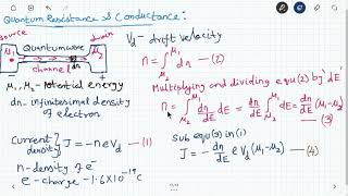 Unit 5 20 Quantum conductance amp Resistance [upl. by Euqenimod822]