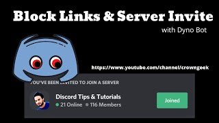 How to Block Links amp Server Invites on Discord  2021 [upl. by Rajewski]