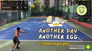 35 tennis Another day another egg feat TennisPlus65 [upl. by Nairoc]