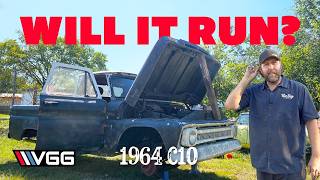 Will It RUN AND DRIVE Old C10 Truck Parked For Decades [upl. by Anerec153]