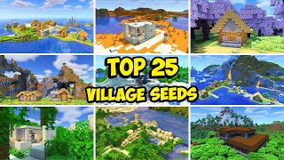 TOP 25 BEST VILLAGE SEEDS For Minecraft 121 [upl. by Stephen]