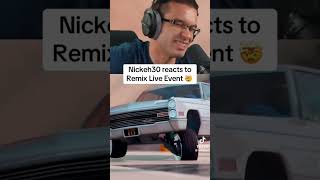 Nickeh30 reacts to Remix Live Event🤯 nickeh30 fortnite fortniteclips liveevent [upl. by Ainez]