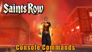 Saints Row Console Commands [upl. by Ellehcrad]