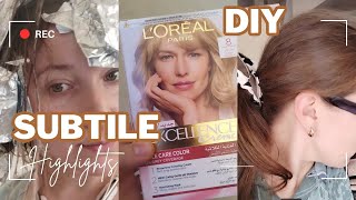 LOréal Paris EXCELLENCE Creme DIY Highlights [upl. by Epolulot]