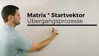 Matrix mal beliebiger Startvektor Übergangsprozesse Matrizen  Mathe by Daniel Jung [upl. by Maurilia539]