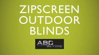 Zipscreen Motorised Outdoor Blinds Product Demo [upl. by Cirtemed]