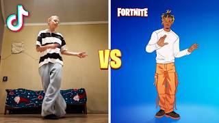 FORTNITE DANCES IN REAL LIFE TikTok Dances amp Icon Series Emotes [upl. by Trillby]