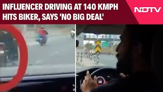 Rajat Dalal Video  Overspeeding Influencer Hits Biker Says No Big Deal [upl. by Harad]