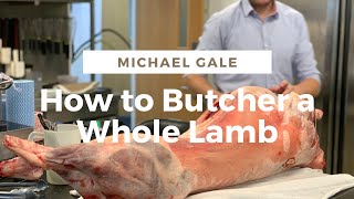 How to butcher a whole lamb professionally by Michael Gale [upl. by Agem20]