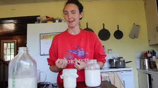 How To Make Clabber Culture For Cheesemaking juneisdairymonth23 [upl. by Kerek]