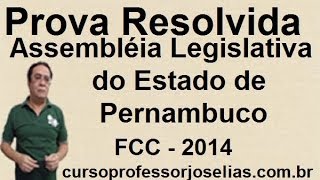 QUESTÃO 02 Prova de Analista legislativo ALEPE 2014 FCC RACIOCÍNIO LÓGICO RESOLVIDA [upl. by Atnahc]