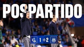 POSPARTIDO  Imanol quotVergüenza y penaquot  Real Sociedad 12 RSC Anderlecht  Europa League [upl. by Okimuy]