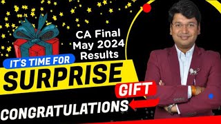 Surprise Gift 🎁  CA Final Results IDT May 24  CA Yashvant Mangal  Congratulations [upl. by Barthol]