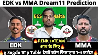 edk vs mma Dream11 prediction  mma vs edk Dream11 Team prediction today match t10  EDK vs MMA [upl. by Alegnatal]