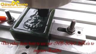 HY 3040 Small Desktop Hobby CNC Router Machine for Stone Engraving ChinaCNCzone [upl. by Sloatman]