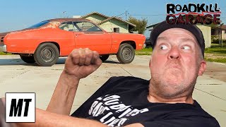 Installing a V8 Engine into 1971 Plymouth Duster  Roadkill Garage [upl. by Oirevas]