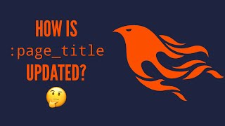 How is the pagetitle assign updated liveview phoenix elixirlang [upl. by Aramal]