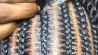 Ponytail braid  shuku stitches braid  tutorial [upl. by Schofield]