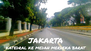 Jakarta Indonesia  Dari Katedral Ke Medan Merdeka Barat  Bike Around [upl. by Hazlett]