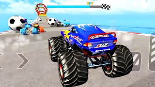 Car Games Monster Truck Stunt  Extreme Mega Ramp Monster Truck Racing 3d  Android Gameplay [upl. by Gathers]