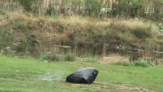 Detonation of Oxyacetylene Mixture in garbage bag [upl. by Lechar]