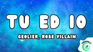 Geolier Rose Villain  TU ED IO TestoLyrics [upl. by Deck]