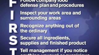 Employees are the FIRST Line of Food Defense English [upl. by Hogle]