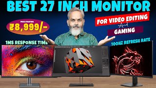 Best Monitor 27 inch 2024  Best Monitor for Video Editing [upl. by Sulokcin]