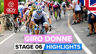 Daredevil Descending Into Bergamo  Giro Donne 2022 Stage 6 Highlights [upl. by Atsyrc166]