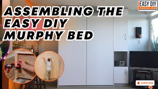 Part 1 of 3 Assembling the Easy DIY Murphy Bed in Easy Steps [upl. by Adyht]