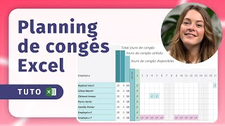 Comment créer le planning de congés de vos salariés sur Excel [upl. by Ailehs]