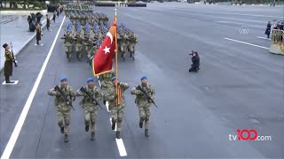 Türk Komandoları kardeş topraklarda beraber Mehter Marşı söyledi [upl. by Niven]