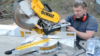 DEWALT 779 DWS780 Double Bevel Compound Sliding Miter Saw Unboxing [upl. by Laersi]