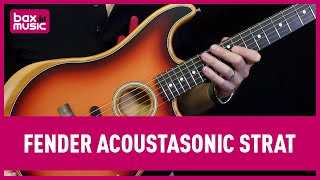 Essai de la Fender Acoustasonic  Bax Music [upl. by Nahtnaoj586]