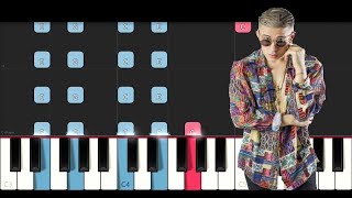 Bad Bunny  Amorfoda Piano Tutorial Medium [upl. by Speroni]