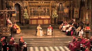 Pope Benedict XVI  Evensong in Westminster Abbey  Full Video [upl. by Kcirdorb]