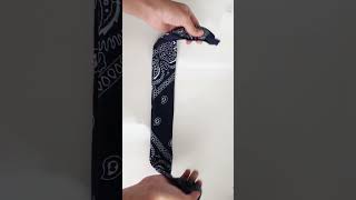 How to Tie a Bandana Bow shorts [upl. by Ashti]