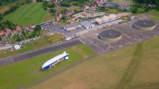 Goodyear blimp at Grimbergen EBGB airfield [upl. by Nerual]