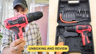 IBELL Cordless Drill Driver CD1274  Unboxing And Review [upl. by Ekal]