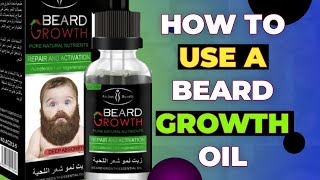 Beard Growth Oil How to Apply A beard Oil guide for beginners  Aichun Beauty Beard Growth [upl. by Gaidano]