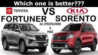 ALL NEW Toyota FORTUNER Vs ALL NEW Kia SORENTO  Which one is better [upl. by Sall]