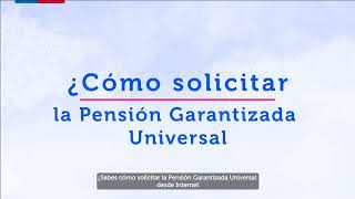 Conoce cómo puedes solicitar la Pensión Garantizada Universal PGU a través de Internet [upl. by Hourihan102]