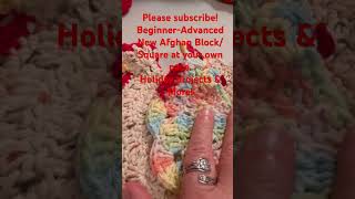 Please subscribe Fun new projects all designed for every level of crochet skill New Afghan Blocks [upl. by Eutnoj]