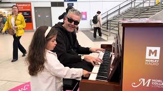 Big Three Year Old Girl Has Her First Piano Lesson [upl. by Renie]