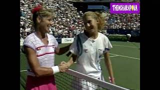 Chris Evert vs Monica Seles US Open 1989 Highlights [upl. by Attenaej325]