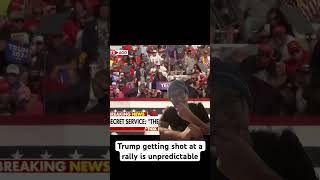 Trump at a rally getting shot reaction video three months ago [upl. by Aisetal470]