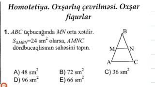 Homotetiyaoxşarlıq çevrilməsioxşar fiqurlar [upl. by Imuya]